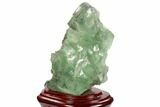 Cubic, Green Fluorite Cluster With Base #39127-3
